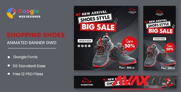 CodeCanyon - Shoes Products HTML5 Banner Ads GWD v1.0 - 33630166