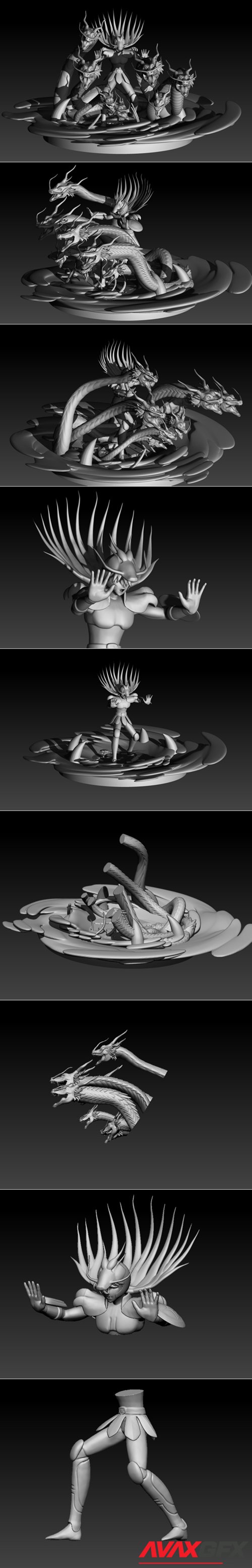 Shiryu – 3D Printable STL