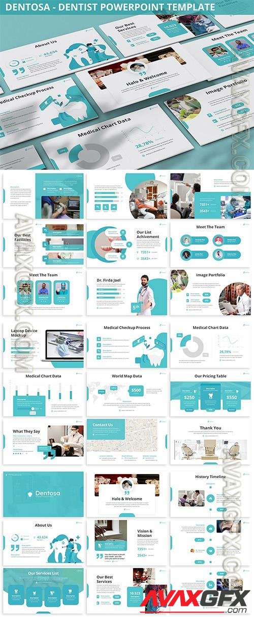 Dentosa - Dentist Powerpoint Template N2FX5VY