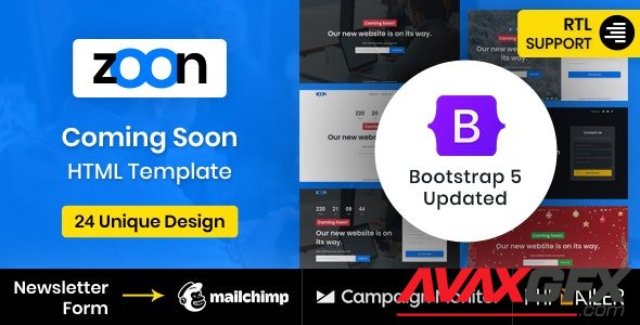 ThemeForest - Zoom v2.0.0 - Coming Soon Template - 31097749