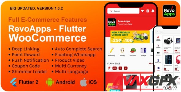 CodeCanyon - Revo Apps Woocommerce v1.3.2 - Flutter E-Commerce Full App Android iOS - 33358655
