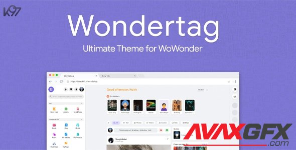 CodeCanyon - Wondertag v2.3.6 - The Ultimate WoWonder Theme - 28447452