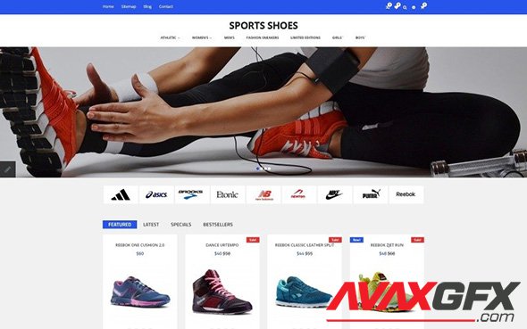 Sports Shoes v1.0 - OpenCart Template - TM 59089