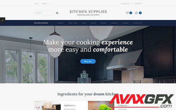 Kitchen Supplies v1.0 - OpenCart Template - TM 58234