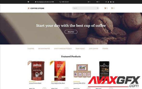Coffee Store v1.0 - OpenCart Template - TM 58134