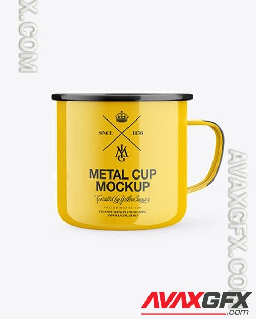 Glossy Enamel Cup Mockup 46123