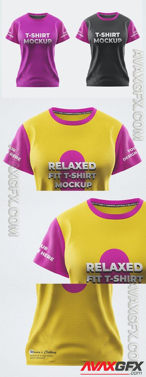 Women Sport T-Shirt Mockup Template MKF7TJH