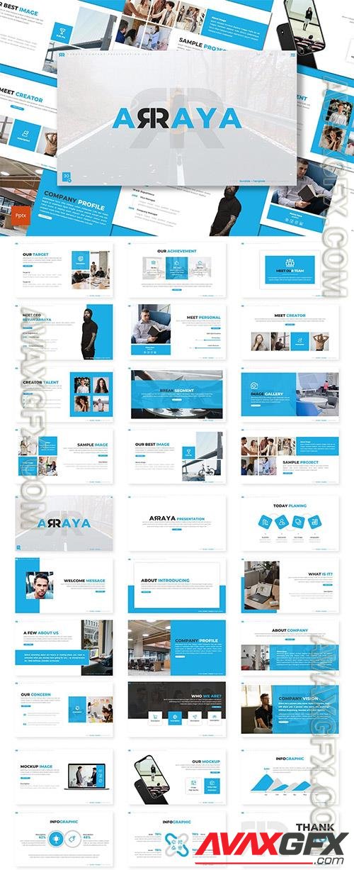 Arraya - Business Powerpoint Template JB25QZJ