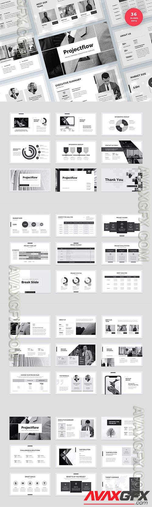 Project Proposal PowerPoint Presentation Template 5WMWE46