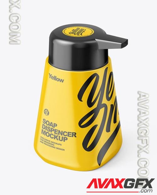 Glossy Plastic Soap Dispencer Bottle Mockup 72743 TIF