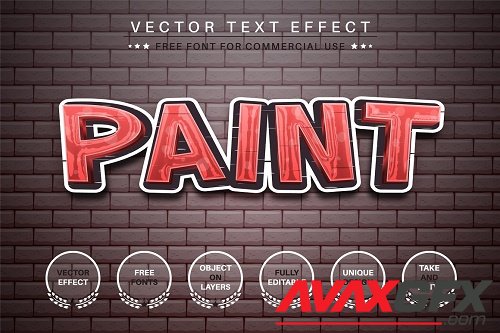 Graffiti Brick Editable Text Effect - 6454517