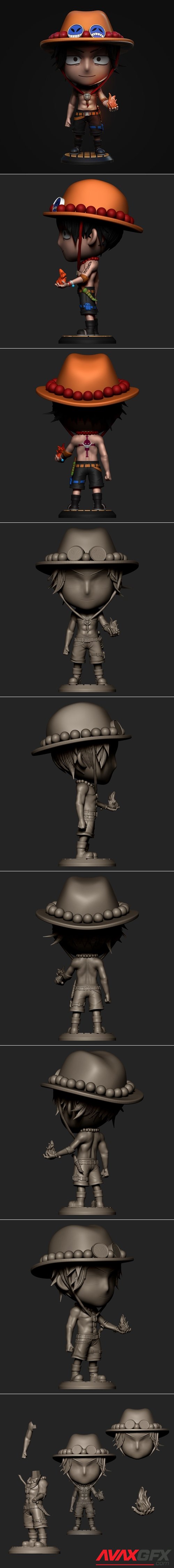 Portgas D Ace – 3D Printable STL