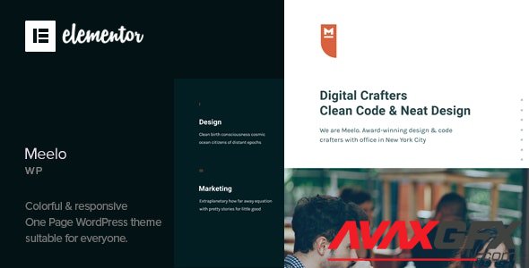 ThemeForest - Meelo v1.2 - Corporate One Page WordPress Theme - 22874653