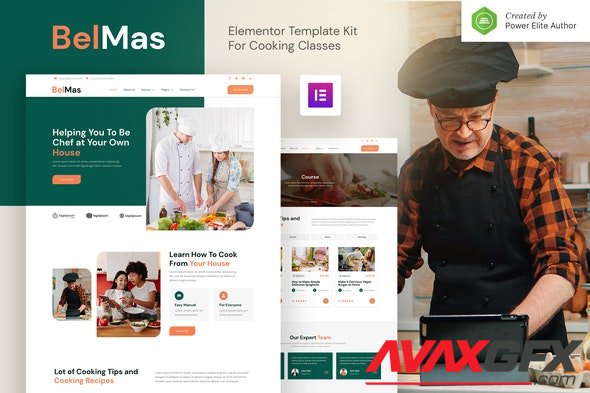 ThemeForest - BelMas v1.0.0 - Online Cooking Class & Workshop Elementor Template Kit - 33634372