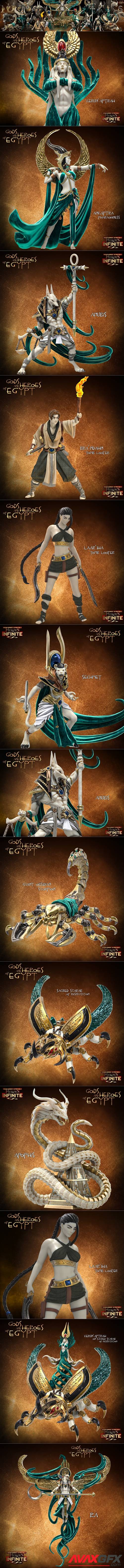 Heroes Infinite Gods and Heroes of Egypt – 3D Printable STL