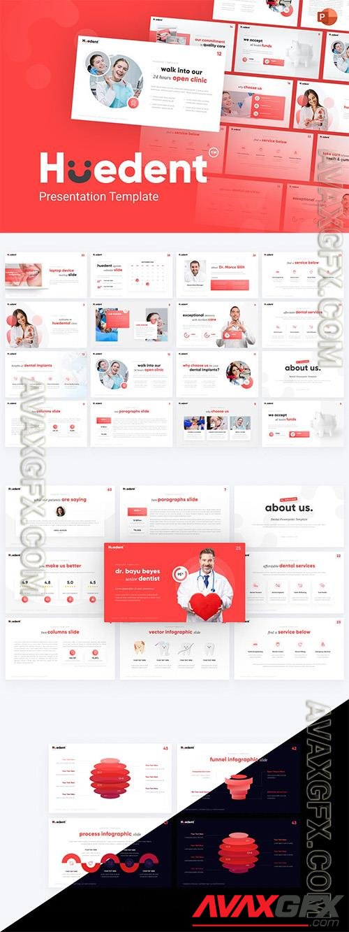 Huedent Medical PowerPoint Template V99TLDW