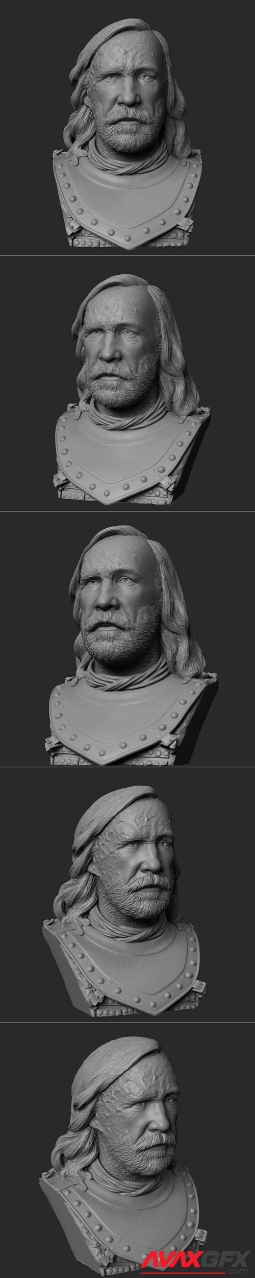 Sandor Clegane (The Hound) Bust – 3D Printable STL