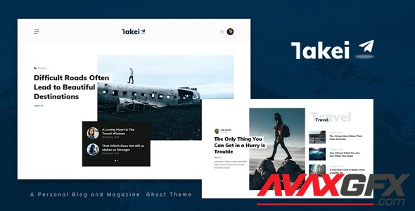 ThemeForest - Takei v1.0 - Blog and Magazine Ghost Theme - 33586999