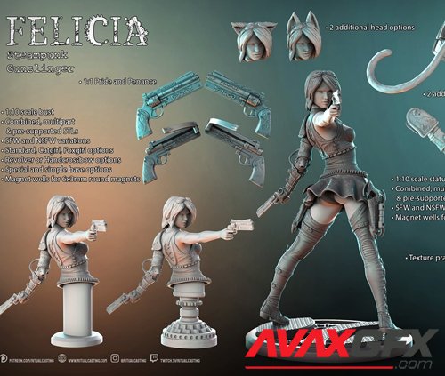 Felicia - Ritual Casting – 3D Printable STL