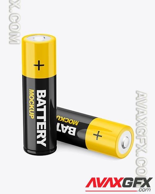 Two AA Batteries Mockup 73188 TIF