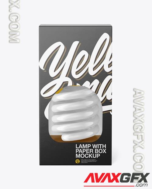 Paper Box with Lamp Mockup 76980 TIF