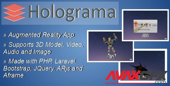 CodeCanyon - Holograma v2.2 - Augmented Reality Builder App - 24125100