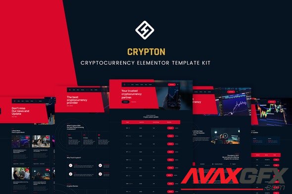 ThemeForest - Crypton v1.0.0 - Cryptocurrency Elementor Template Kit - 33653214