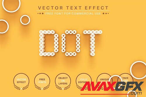 Dot - Editable Text Effect - 6464876