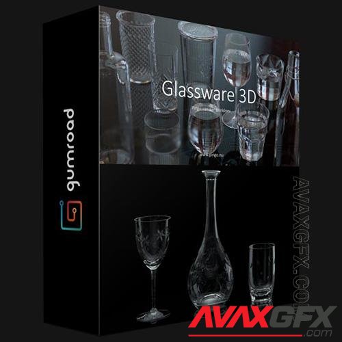 GUMROAD – GLASSWARE 3D BY PINGO VAN DER BRINKLOEV