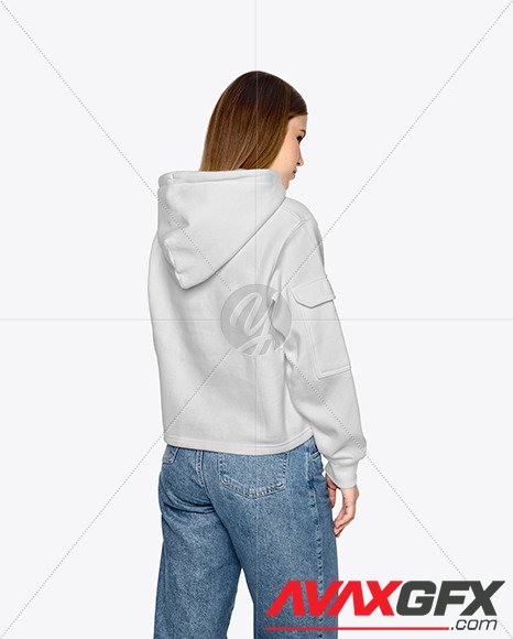 Girl in a Hoodie Mockup 79378