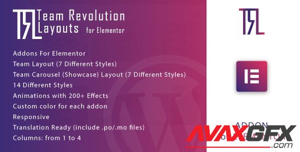 CodeCanyon - Team Revolution Layouts for Elementor v1.0 - 33705990