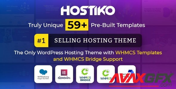 ThemeForest - Hostiko v58.0 / v30.0.2 - WordPress WHMCS Hosting Theme - 20786821 - NULLED