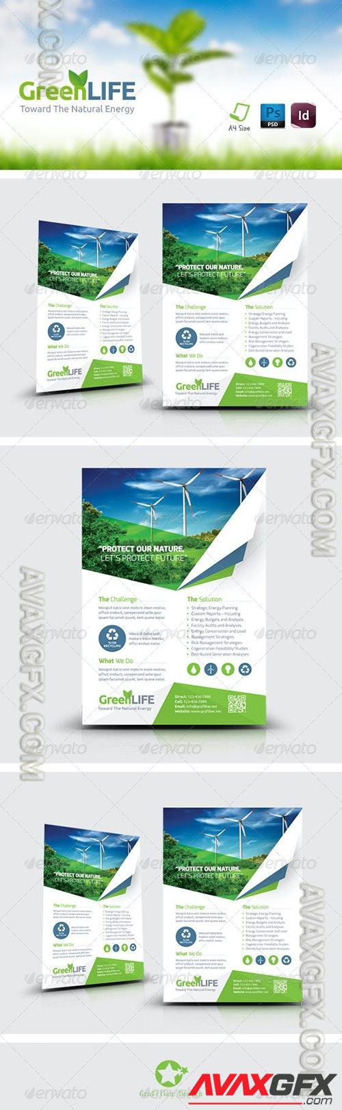 Green Energy Flyer Templates 8696344