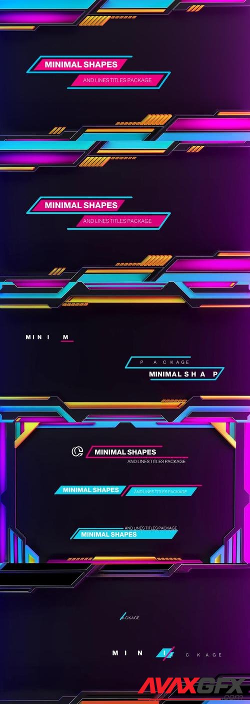 MotionArray – Minimal Shapes And Lines Titles Pack 979266