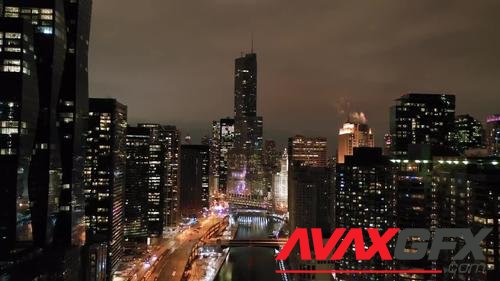 MotionArray – Aerial Of Urban Cityscape Of Chicago 942233