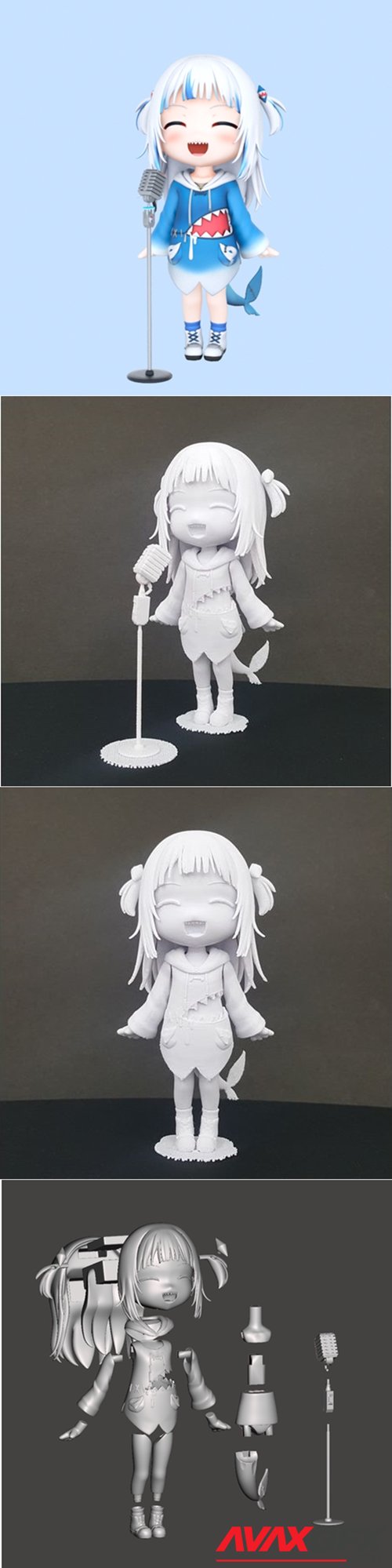 Gawr Gura – 3D Printable STL