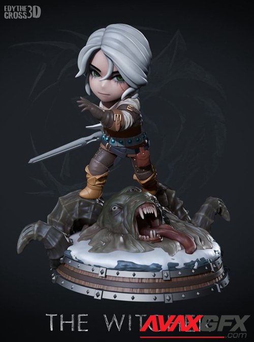 Ciri Chibi – 3D Printable STL