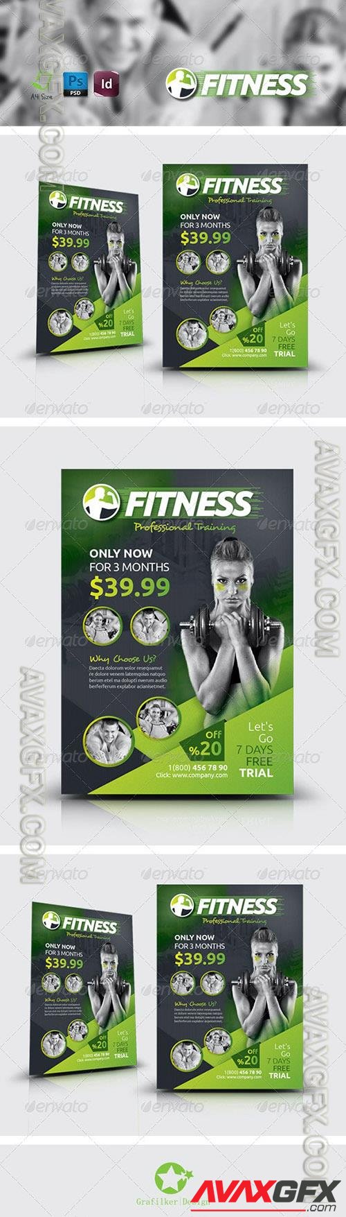Fitness Salon Flyer Templates 8514581