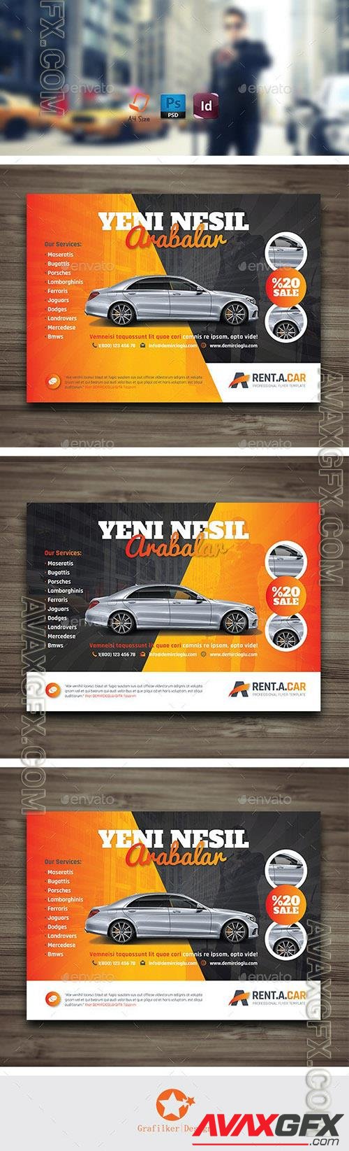 Rent A Car Flyer Templates 9967186