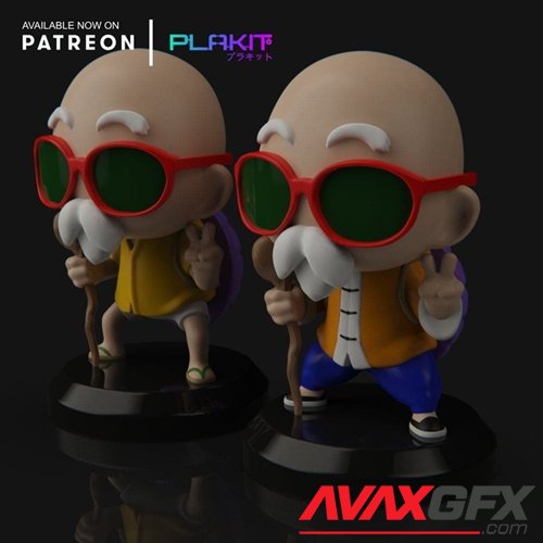 Dragon Ball Z - Master Roshi – 3D Printable STL