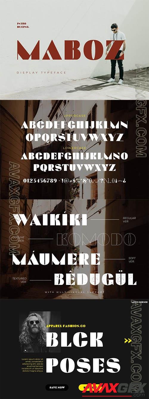 MABOZ Classy Advertisement Font
