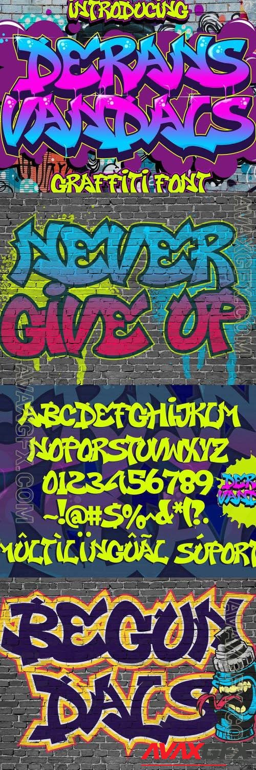 Derans Vandals - Awesome Graffiti Font