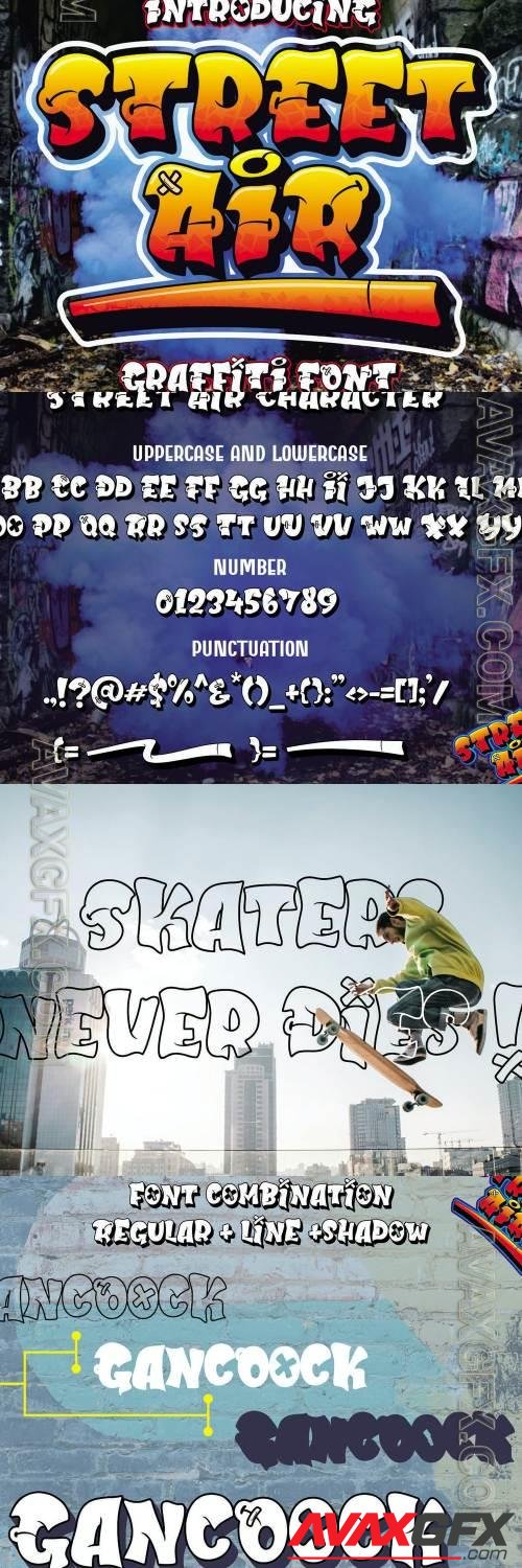 Street Air - Urban Graffiti Font