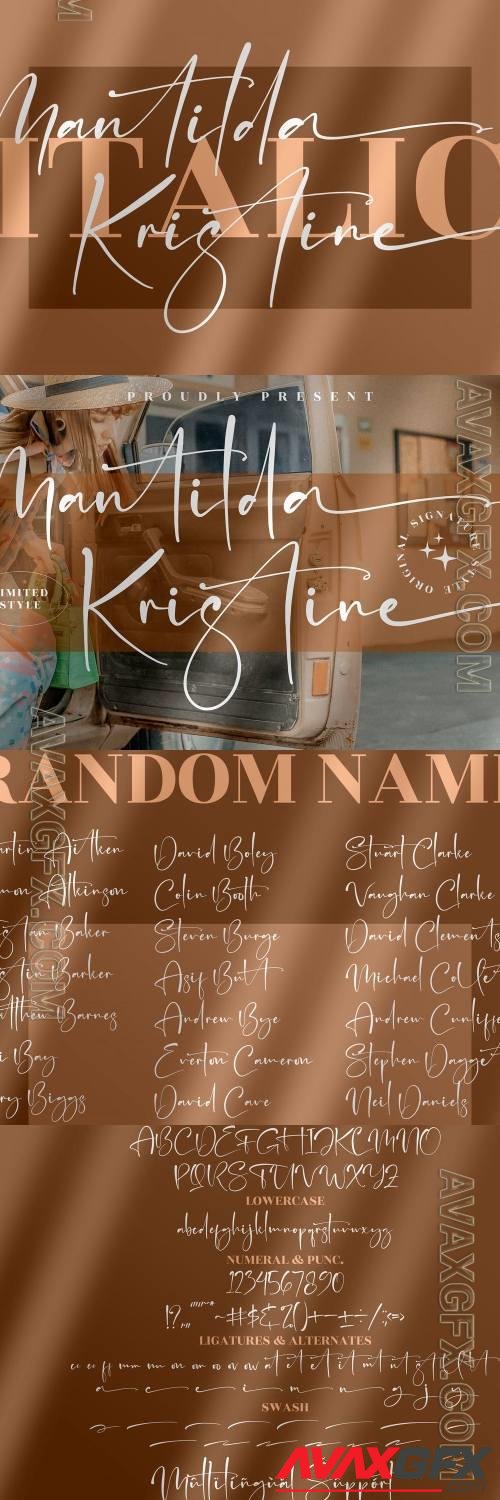 Mantilda Kristine Signature Font LS