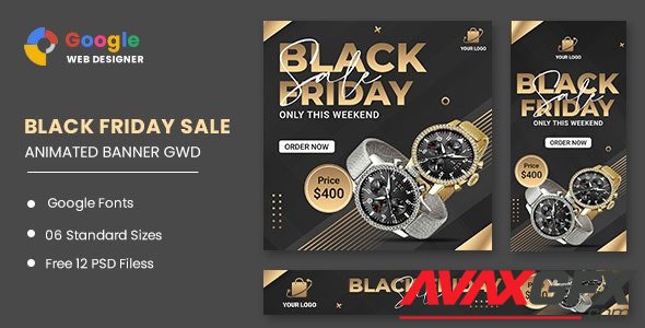 CodeCanyon - Black Friday Sale Watch HTML5 Banner Ads GWD v1.0 - 33705922