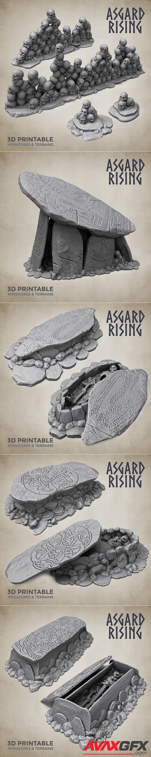 Asgard RisingNov Terrain – 3D Printable STL