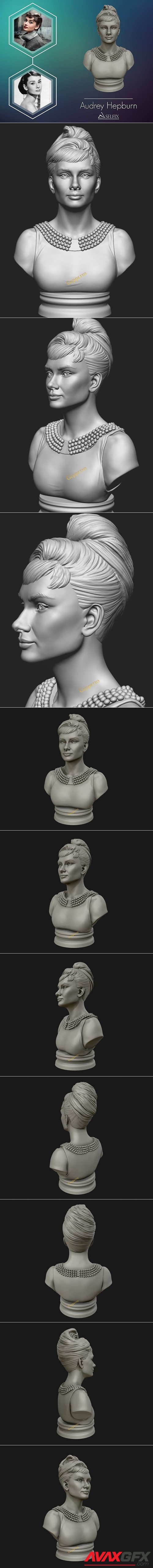 Audrey Hepburn Busto – 3D Printable STL