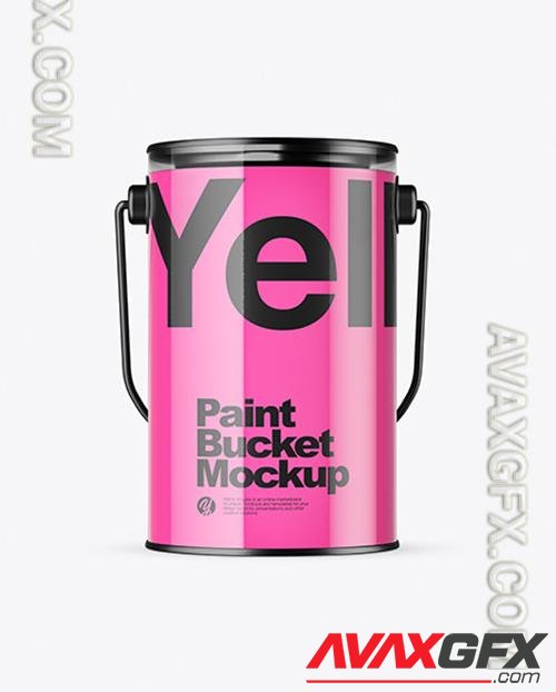 Clear Paint Bucket Mockup 79020 TIF