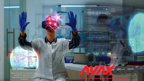 MotionArray – Scientist In Lab Wearing Vr Goggles 1016076