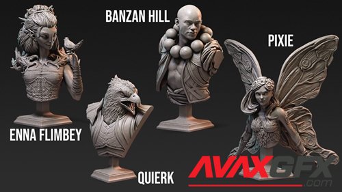 The Oasis - Busts – 3D Printable STL